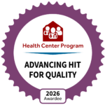 Health Center Program 2026 Awardee badge for Advancing Health Information Technology for Quality