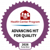 Health Center Program 2026 Awardee badge for Advancing Health Information Technology for Quality